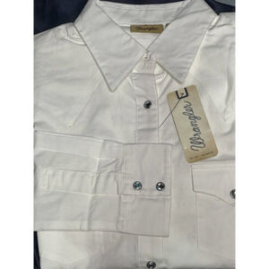 New Wrangler Button Up Dress Shirt with Rhinestone‎ Buttons Womens Size M